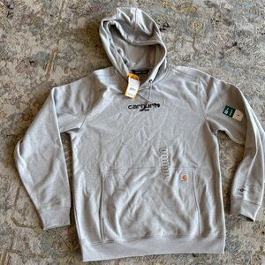 Carhartt Men's Hoodie in Heather Gray with Logo